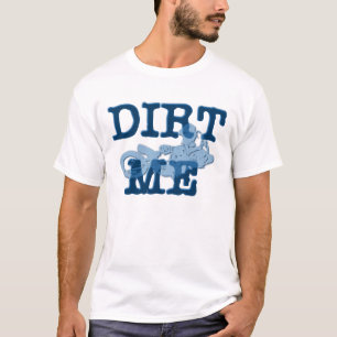 Schmutz ich blauer Motocross-Schmutz-Fahrrad-T - T-Shirt
