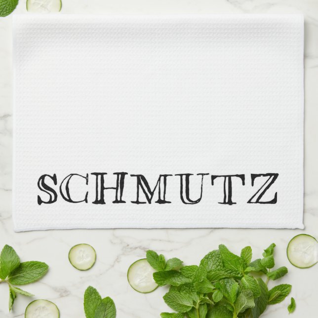 Schmutz Jüdischer Spaß Geschirrtuch (Gefaltet)