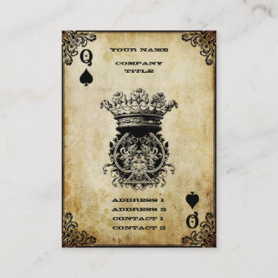 Schmutz-Königin der Spaten Visitenkarte