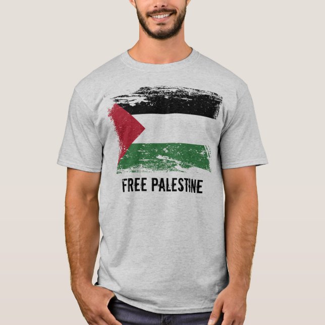Schmutz-Palästina-Flagge T-Shirt (Vorderseite)