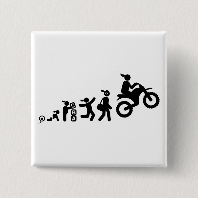 Schmutz-Radfahren Button (Vorderseite)