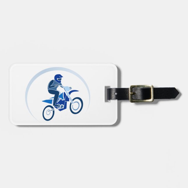 Schmutz-Radfahrer-vektorradfahren Gepäckanhänger (Vorderseite horizontal)