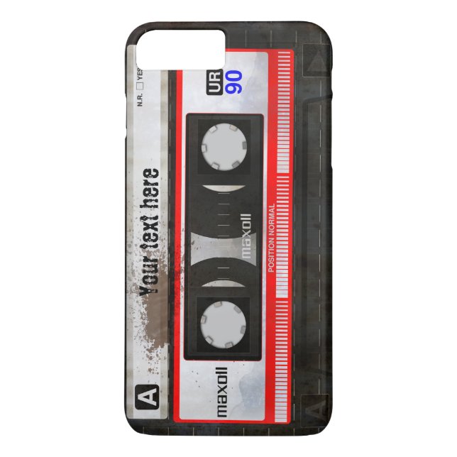 Schmutz-Retro kompakte Audiokassette | DJ Case-Mate iPhone Hülle (Rückseite)