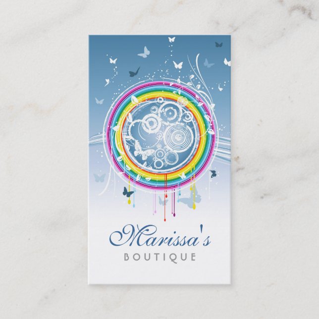 Schmutz-Schmetterlings-Visitenkarte Visitenkarte (Vorderseite)