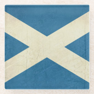 Schmutz-schottische Flaggen-Illustration Glasuntersetzer
