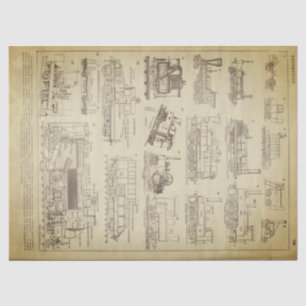 Schmutz sich fortbewegendes Decoupage Blatt Seidenpapier