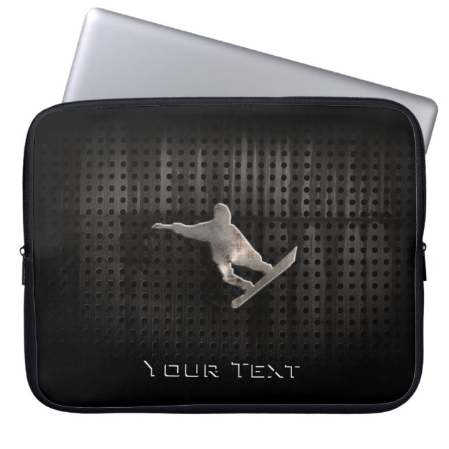 Schmutz-Snowboarding Laptopschutzhülle (Vorderseite)