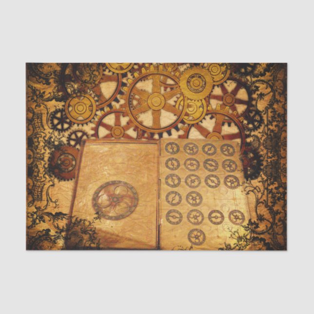 Schmutz Steampunk Gänge Seidenpapier (Vorderseite)