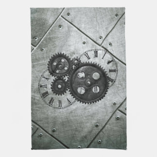 Schmutz Steampunk Uhren und Gänge Küchentuch