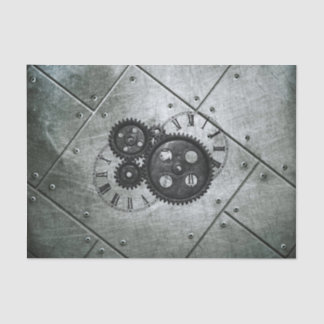 Schmutz Steampunk Uhren und Gänge Seidenpapier
