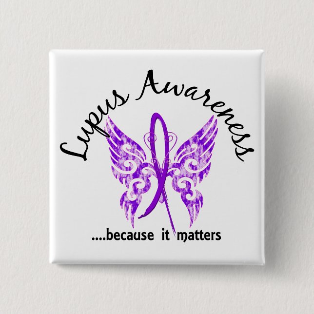 Schmutz-Tätowierungs-Schmetterling6,1 Lupus Button (Vorderseite)