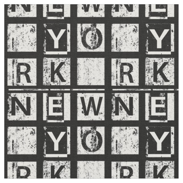 Schmutz-Typografie Bronx New York | Stoff (Nahaufnahme)