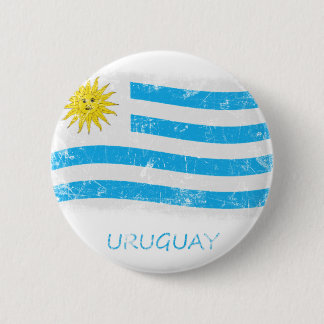 Schmutz-Uruguay-Flagge Button