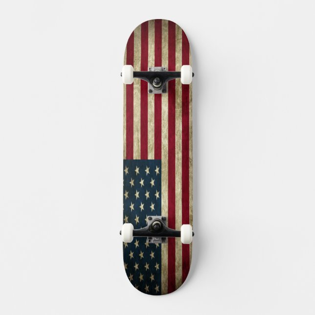 Schmutz USA-Flaggen-Skateboardplattform Skateboard (Vorderseite)