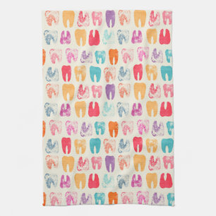 Schmutz-Zahn-Muster Geschirrtuch