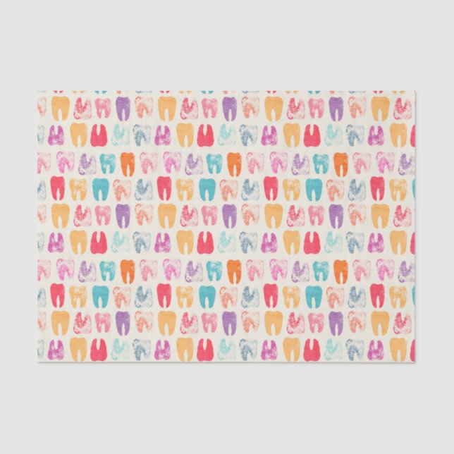 Schmutz-Zahn-Muster Seidenpapier (Vorderseite)