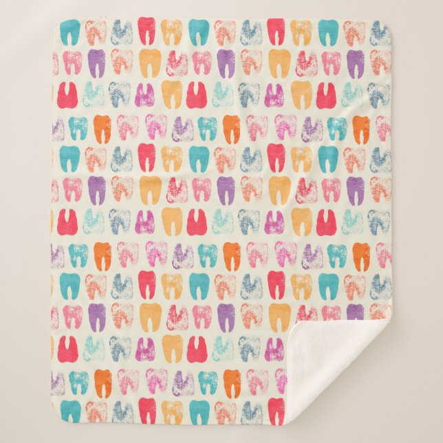 Schmutz-Zahn-Muster Sherpadecke (Vorderseite)