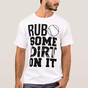 Schmutzen Sie sich ein wenig an das lustige Baseba T-Shirt