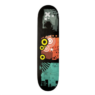 Schmutzfahnenillustration 2 skateboard