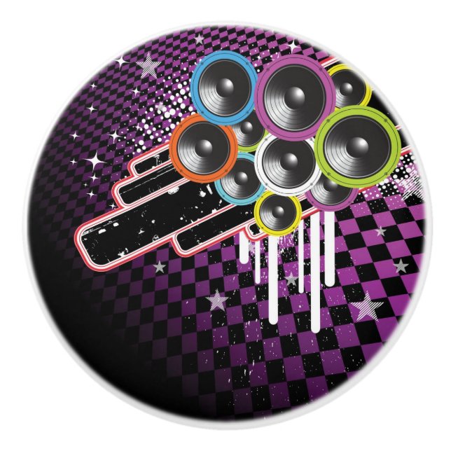 Schmutzhintergrund Keramikknauf (Vorderseite)