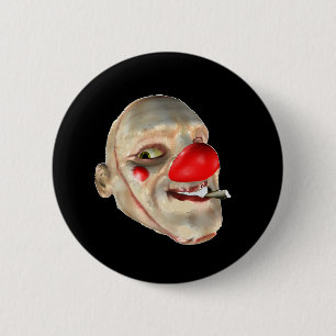 Schmutzig der Clown - Gesichtsnahaufnahme Button
