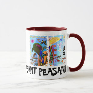 Schmutzige 3 Kasten-Wecker-Tasse Tasse