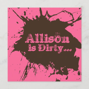 Schmutzige dreißig - 30. Geburtstags-Party Einladung