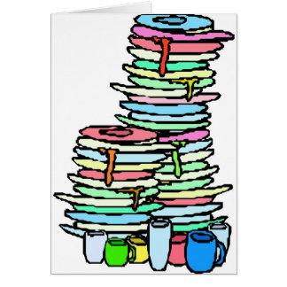 Schmutzige Geschirr-Karte