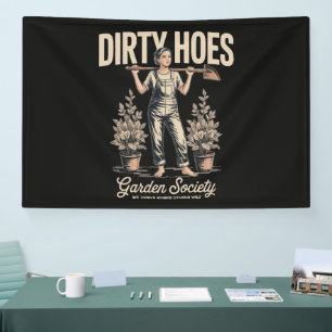 Schmutzige Huren Garten Gesellschaft Lustiger Gärt Banner