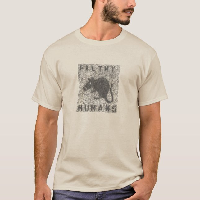 Schmutzige Menschen-Graffiti T-Shirt (Vorderseite)