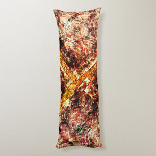 Schmutzige oder rostige unorganisierte Schichten a Seitenschläferkissen