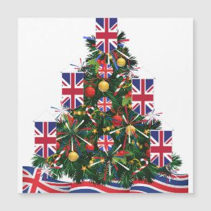 Schmutzige Pullover für Ihre gesamte britische Fam Magnetkarte