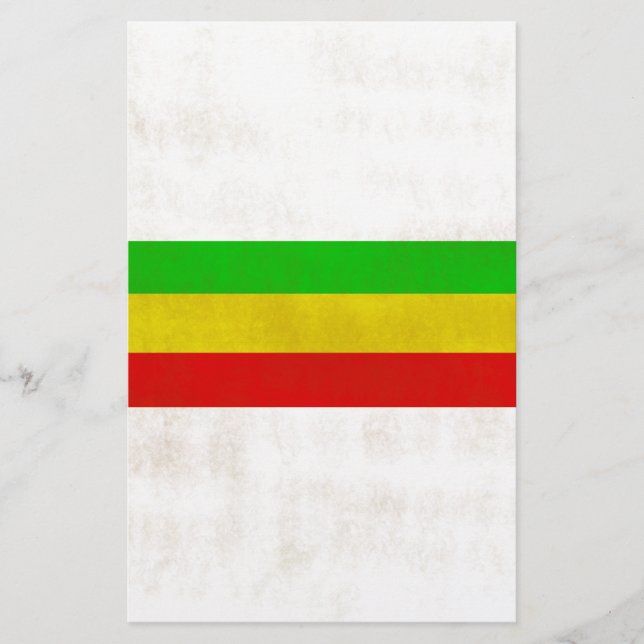 Schmutzige Rasta Streifen Briefpapier (Vorderseite)