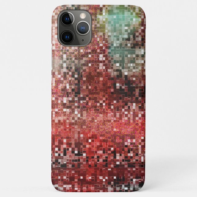 Schmutzige rote kleine Kachel, verblasst und versc Case-Mate iPhone Hülle (Rückseite)