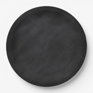 Schmutzige Schultafel Pappteller