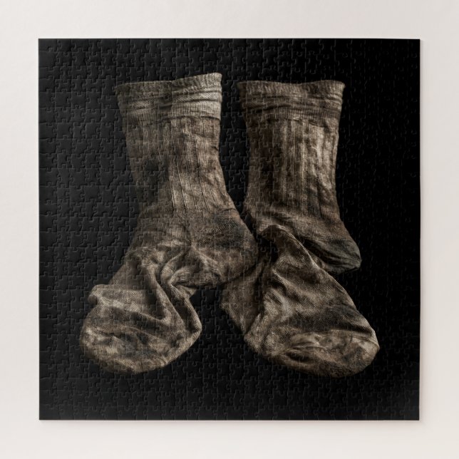 Schmutzige Socken Kollektion Puzzle (Vertikal)