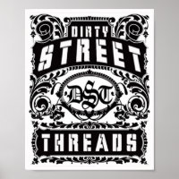 schmutzige Straßenfäden