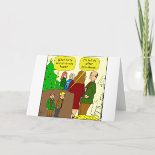 schmutzige Wörter x94 1 Cartoon Feiertagskarte