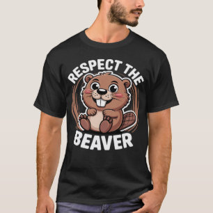 Schmutziger Erwachsenen-Humor Lustiges Tier Respek T-Shirt