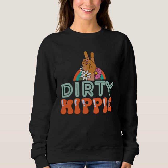 Schmutziger Hippie BoHo Hippie Sweatshirt (Vorderseite)