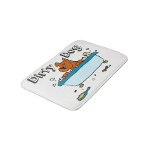 Schmutziger Hundebad-Matte