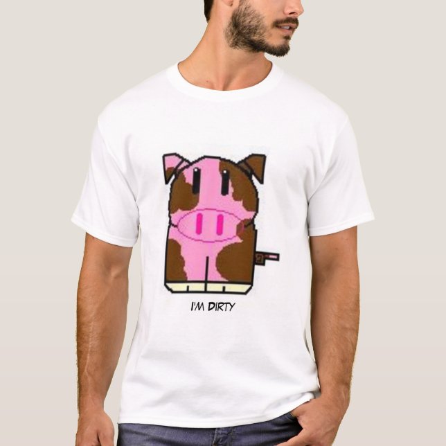 Schmutziger Schwein-T - Shirt (Vorderseite)