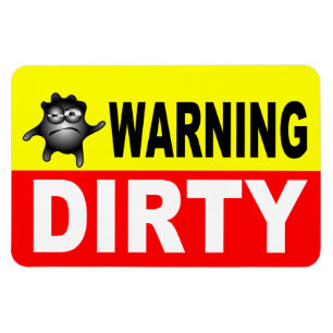 Schmutziger Spülmaschinenmagnet Magnet