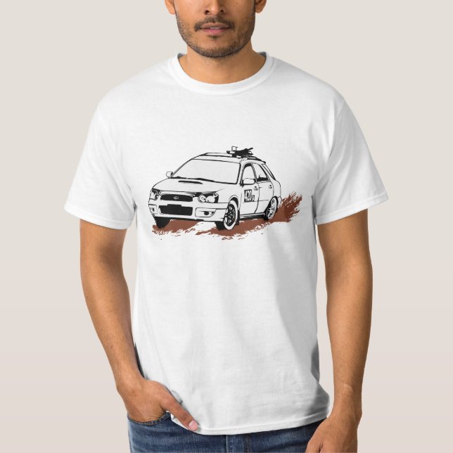 Schmutziger Subaru Impreza WRX Lastwagen T-Shirt (Vorderseite)