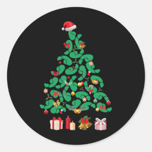 Schmutziger Weihnachtsbaum Willymas Weihnachten Is Runder Aufkleber