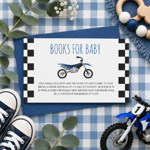 Schmutziges Fahrrad-Baby-Shower-Bücher Für Baby-An Begleitkarte