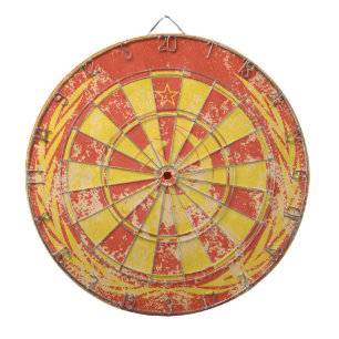 Schmutziges gebrochenes des Dartboard UDSSR-Flagge Dartscheibe