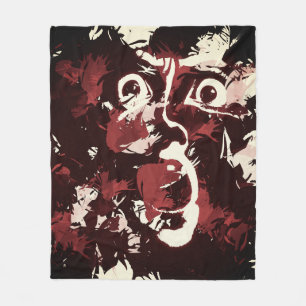 schmutziges Gesicht Fleecedecke