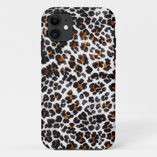 schmutziges Grunge Leopardenblatt Case-Mate iPhone Hülle (Rückseite)