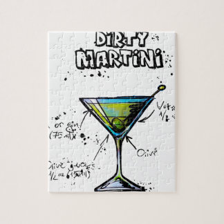 Schmutziges Martini-Cocktail-Rezept Puzzle